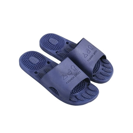 

Wazshop Womens Casual Shoes Slip On Slides Open Toe Slippers Durable Backless Quick Drying Unisex Flats Flat Heels Breathable Blue 8.5-9(W)/6.5-7(M)