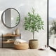 thumbnail image 4 of QinaQin Árbol artificial de eucalipto con hojas de seda realistas, planta decorativa para interior o exterior, ideal para sala, oficina, entrada o porche, 4 of 8