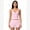 Pink, variant on IBTOM CASTLE 2 Piece Workout Sets for Women Shorts Yoga Pilates Outfits Striped Backless Halter Padded Tank Top With High Waist Fold-over Biker Shorts L Black