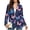 Blue Pink Butterfly, variant on Psesaysky Fall Pumpkin Maple Leaf Blazers for Women One Button Work Office Suits Open Front Long Sleeve Casual Business Jackets with Pockets, Plus Size Slim Fit Oversized Fall Winter Suit Jackets