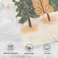 thumbnail image 5 of Yayeee 2 Pack Hand Towels for Bathroom 100% Cotton 16" x 28" Soft Absorbent Kitchen Towel, Brown Christmas Trees, 5 of 7