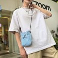 thumbnail image 5 of Women Soft Cloth Drawstring Shoulder Bag Nylon Crossbody Phone Bag (Ladies Portable Casual Bag), 5 of 10