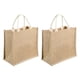 thumbnail image 4 of BRIGHTFUFU Bolsas de regalo de la arpillera de 2pcs bolsa de mano bolsa de compras bolsa de asas simples bolsas de asas, 4 of 7