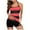 Red, variant on Utoimkio Plus Size Tankini Swimsuits for Women Tummy Control Two Piece Bathing Suits Tie Dyed Swim Tank Top with Boy Shorts Summer Modest Tankini Swimwear