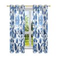 thumbnail image 7 of Yayeee Window Curtains Set of 2 for Living Room Light Filtering 63"x42", Blue Floral Pattern, 7 of 7