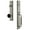 Satin Nickel, variant on Grandeur 854554 Fifth Avenue Solid Brass Rose Dummy Full Plate Full Plate 'C' Grip