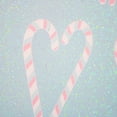 thumbnail image 3 of Holiday Time Blue Candy Cane Hearts Small Christmas Paper Gift Bag, 3 of 5