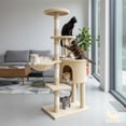 thumbnail image 1 of Mueble Rascador Para Gato Poli Pets Bambino Color Beige, 1 of 8