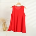 thumbnail image 2 of Taqqpue Womens Plus Size Tank Tops Sleeveless Scoop Neck Casual Top Solid Color Loose Fit Tops Flowy Summer Shirts Outfits Curved Hem, 2 of 3