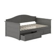 thumbnail image 2 of HomeStock Lakeside Living Twin Wood Daybed with Set of 2 Drawers in Grey, Modern and Durable Design with Under Bed Drawers for Extra Storage, Perfect for Any Space, 2 of 10