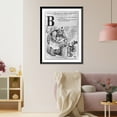 thumbnail image 3 of Historic Framed Print, Nursery rhymes for infant industries. An alphabet of joyous trusts - no. 2, 17-7/8" x 21-7/8", 3 of 9