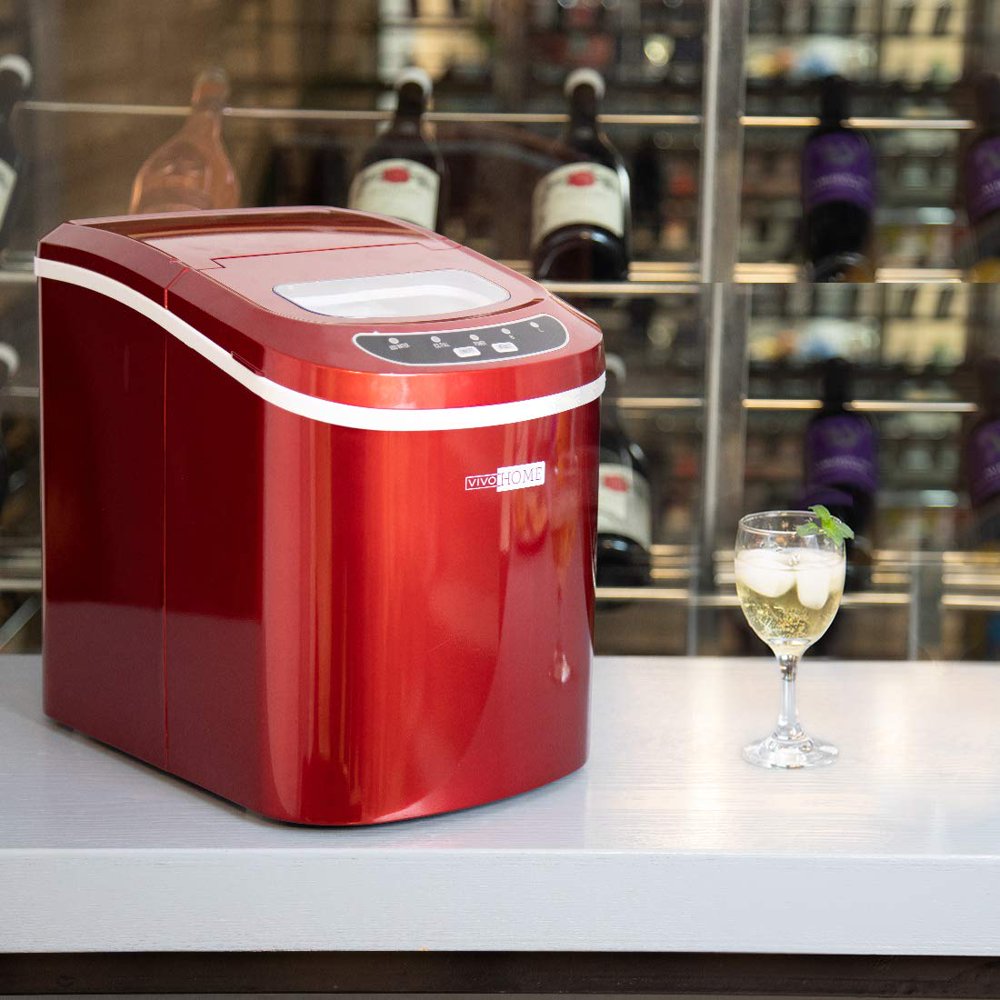 Portable Electric Automatic Countertop Ice Cube Maker Machine 26lbs/day