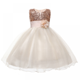 thumbnail image 3 of Vestido de tutú con lentejuelas y flores para niñas, ropa de fiesta para niñas, vestido de princesa para bodas, cumpleaños, ropa para niños, disfraz de Navidad, 3 of 5