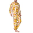 thumbnail image 2 of Kdxio Tasty Toasts Men’s Pajama Set Pajamas For Men 2 Piece PJ Set with Men Pajama Pants and Long Sleeve T-Shirt Lounge Set-X-Large, 2 of 7