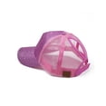 thumbnail image 1 of Minnieouse Gorra de béisbol de algodón para mujer, cúpula, bordado de Color sólido, brillante, a prueba de viento, ajustable, lentejuelas, Sombreros Rosa, 1 of 6