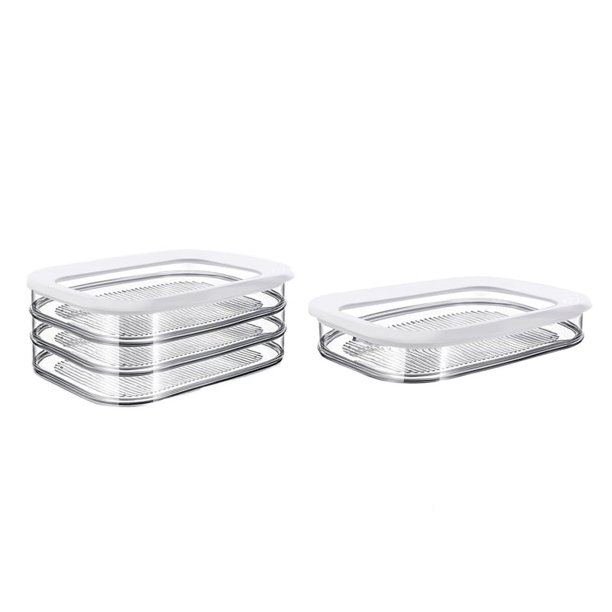 Cajas de Almacenamiento de Alimentos con Tapa para Fiambres, Tocino, Fiambres, Frutas, Verduras, y Contenedores de Almacenamiento de Frutas
