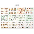 thumbnail image 2 of 12 unidades/juego de pegatinas para uñas, plantillas para manicura, pegatinas para decoración de uña Tomshoo Etiquetas engomadas del arte, 2 of 2