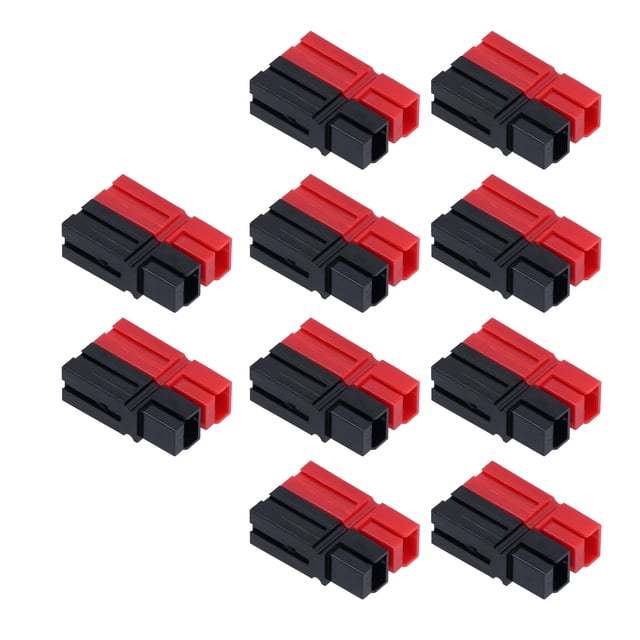 10 pares de conectores de batería, contactos rojos y negros, terminales de enchufes de módulo único, 75 A