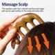 thumbnail image 4 of Wooden Massage Comb with Wide Tooth, Scalp Massager Round Tooth Comb, Gua Sha Manual Lymphatic Drainage Massage Tool, Fatigue Relieve Acupoint Massage, 4 of 5
