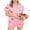 Pink Christmas Candy Cane, variant on Ekouaer Womens Satin Sleep Set Short Sleeve Silk Style Nightwear Button Front Two Piece Lounge Shorts Outfit