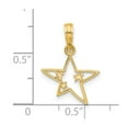 thumbnail image 4 of 14k Yellow Gold Polished Star in Stars Design Pendant, 4 of 4