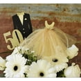 thumbnail image 4 of (2 pack) 3 Yard Cut Glitter Tulle Fabric, Gold, 54" Wide for Apparel & Crafting, by Fuzhou, 4 of 5