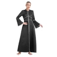 thumbnail image 2 of iiniim Womens Church Clergy Robe Gown Preachers Flared Sleeves Maxi Dress Priest Costume Pulpit Robes Black 3XL, 2 of 7