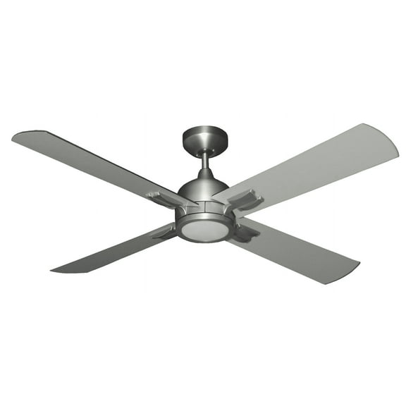 Captiva 52 in. Satin Steel Ceiling Fan and LED Light with Remote Control