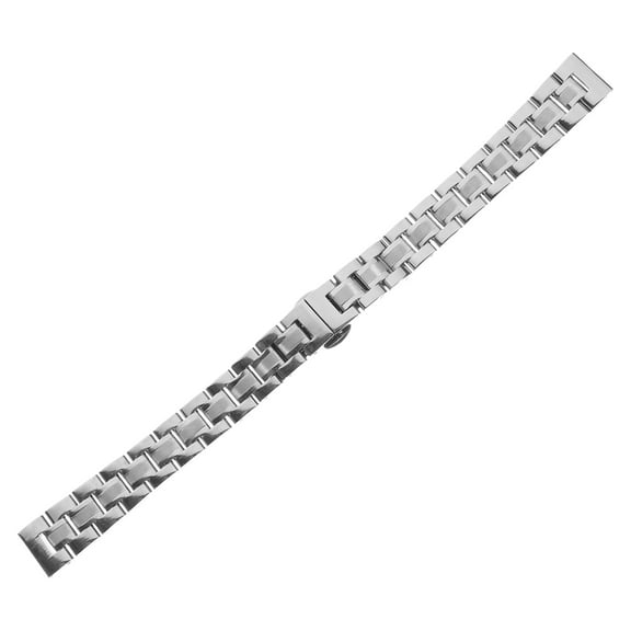 Masteelf  Stainless Steel Strap Classic Watch Band Replacement Bands Silver