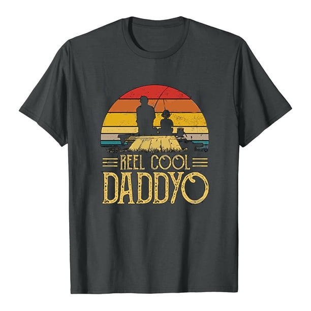Camiseta del día del padre Camiseta de manga corta con estampado de letras de verano para hombre y mujer Regalo para el padre Fridja hjk3186