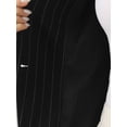 thumbnail image 5 of INSPIRE CHIC Striped Vest for Women V Neck  Button Down Sleeveless Casual Waistcoat M Black, 5 of 5