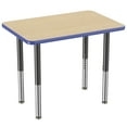 thumbnail image 1 of ECR4Kids 24in x 36in Rectangle Everyday T-Mold Adjustable Activity Table Maple/Blue/Black - Super Leg, 1 of 8