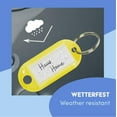thumbnail image 5 of Key Labels - Coloured Plastic Key Ring Tags with Labels- Key Chain/Key Tags/Key Fobs, 5 of 5