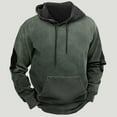 thumbnail image 3 of Mlzmgr Mens Sweatshirt Drawstring Long Sleeve Hoodies Tops Casual Loose Comfy Pullover with Pockets, 3 of 3