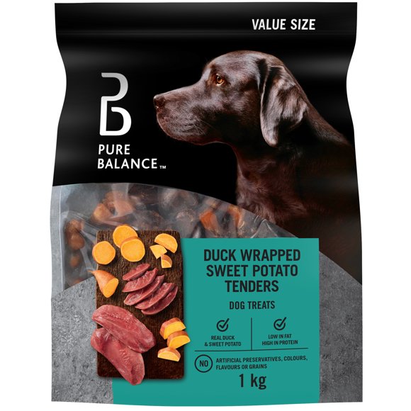 Pure Balance Duck Wrapped Sweet Potato Tenders Dog Treats 1KG