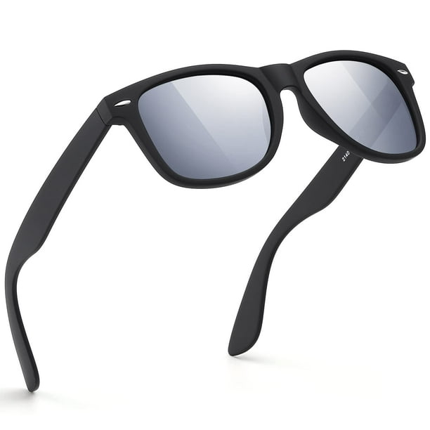 Gafas de sol FEIDUSUN polarizadas para hombre y mujer, negras