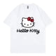 thumbnail image 3 of Camiseta de dibujos animados de Hello Kitty para hombre y mujer, camisa de manga corta 100% de algodón, Tops de moda, ropa para pareja, 2024, 3 of 7