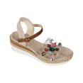 thumbnail image 2 of LSLJS Women's Wedges Sandals Rhinestone Wedge Buckle Thick-soled Platform Fish Mouth Fashionable Comfortable Sandals, 2 of 8