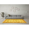 thumbnail image 3 of Ahgly Company Indoor Rectangle Oriental Yellow Traditional Area Rugs, 2' x 4', 3 of 4