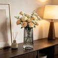 thumbnail image 6 of Plastic Vase, Cylinder Stripe Decorative Flower Vase for Living Room and Bedroom Decor, 6 of 6
