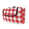 Camco 42801 Red and White Checkered Picnic Blanket, 51" x 59"