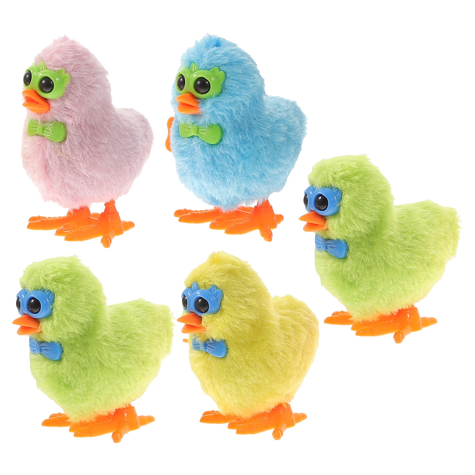 5pcs Plush Jumping Chickens Kids Jumping Toys Chicken Wind Up Toy Kids