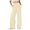 Beige, variant on WIZUTIZ Dress Slacks for Women Thin Leisure Relaxed Fit Wide Leg Pants Stretch Elastic High Waist Full Length Trousers Solid with Pockets Palazzo Pants for Teen Girls Fitness Clubs Green