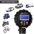 thumbnail image 4 of Medidor de presión de neumáticos digital 250 PSI Medidor de presión de neumáticos digital de alta precisión con pistola infladora para coche camión SUV motocicleta bicicleta con mandril de aire, 90 D, 4 of 4