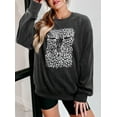 thumbnail image 5 of ALLTB Boho Cow Skull Sweatshirt Women Oversized Casual Cowgirl Western Graphic Tee Country Concert Outfits Pullover Tops, 5 of 6
