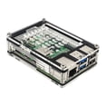 thumbnail image 4 of [Estuche + Radiador Plateado] Adecuado para Raspberry Pi5 Estuche Acrílico Adecuado para Raspberry Pi 5 4GB/8GB  Compatible Con Enfriador Activo Oficial Raspberry Pi 5 (transparente) (B), 4 of 9