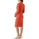 thumbnail image 3 of Conjuntos de traje para mujer INSPIRE CHIC, blazers de manga larga y falda lápiz, dos piezas, atuendos de trabajo, naranja XL, 3 of 6