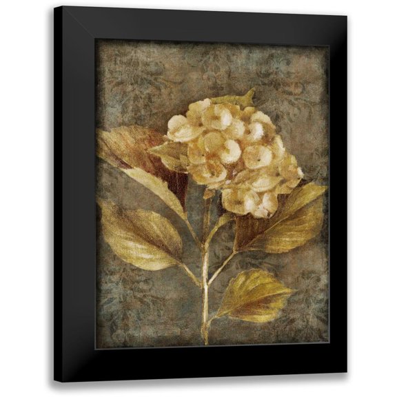 Loreth, Lanie 12x14 Black Modern Framed Museum Art Print Titled - Antique Hydrangea I
