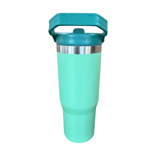 Stanley Iceflow Vaso de Acero Inoxidable - Botella de Agua Aislada al Vacío para Casa, Oficina o Coche Vaso Reutilizable con Pajita Resistente a las Fugas Flip Frío durante Helado durante 2 Días 30oz