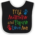 thumbnail image 3 of Inktastic Mamaw and Papaw Love Me Boys or Girls Baby Bib, 3 of 4